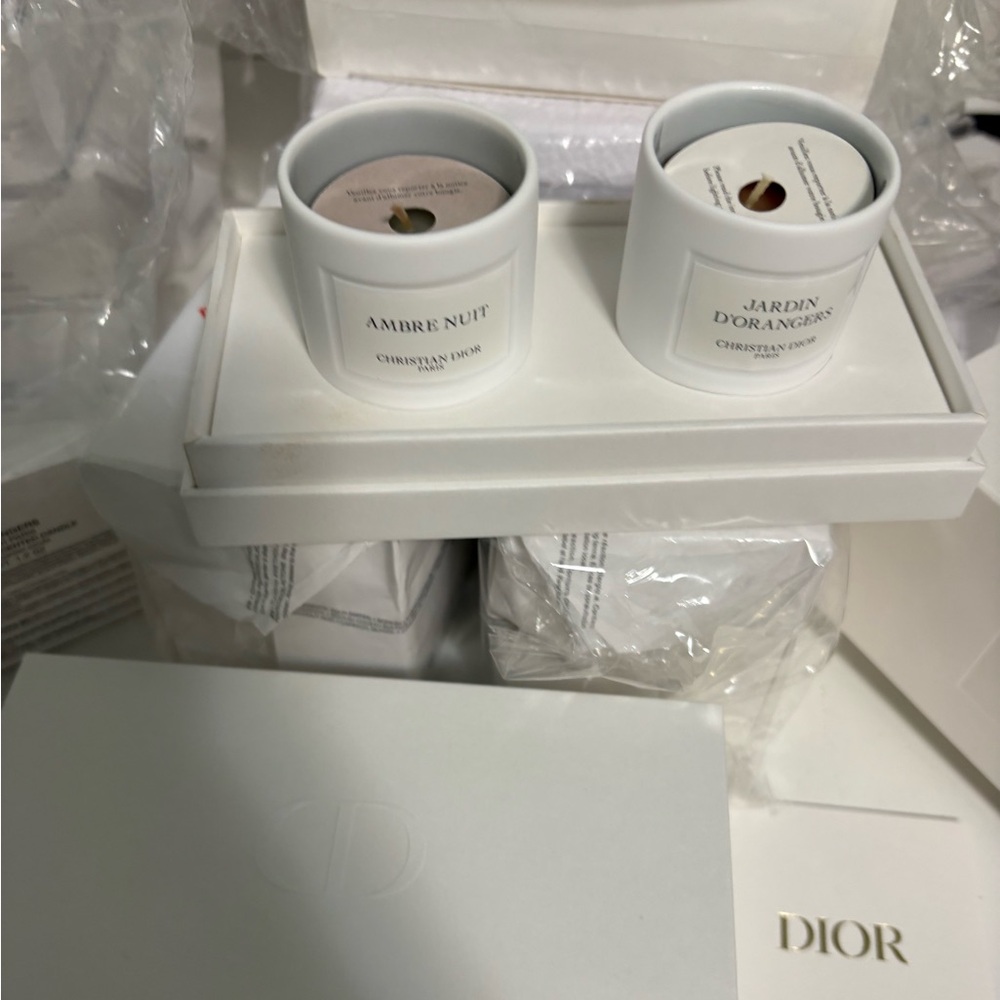 Christian Dior Ambre Nuit and Jardin d'Orangers Candles - Picture 3 of 7